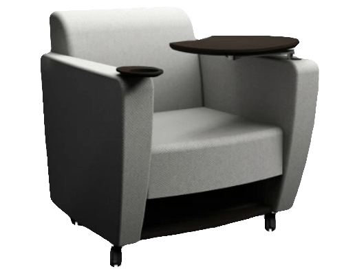 lounge chair with tablet arms