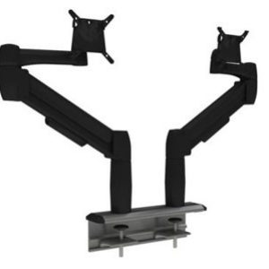 Multi-Flex with two black SpaceArm monitor arms